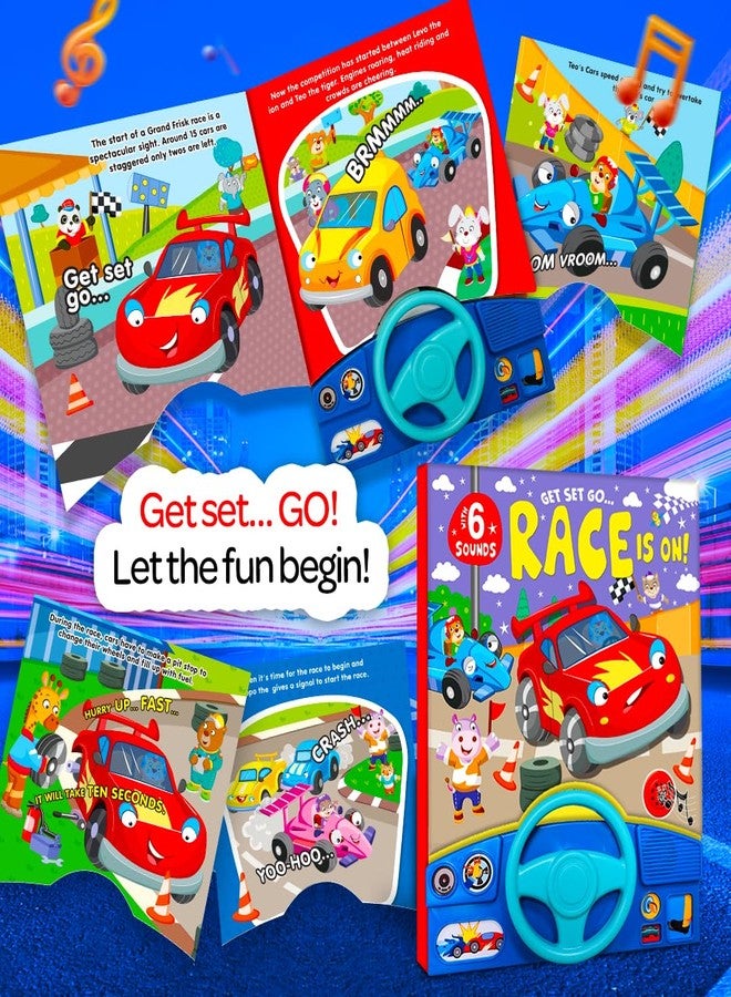 BRIJBASI ABCD & Numbers Musical Sound Book Combo Set | Interactive Alphabet & Counting Sound Board Books for Early Learning - Learn Numbers & Alphabet (Car) - Image 2